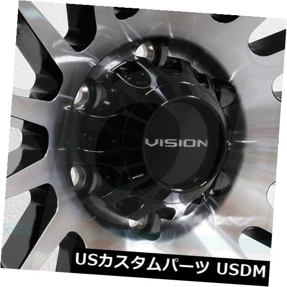 海外輸入ホイール 18x9 Vision 417クリープ6x135 12ブラックマシニングホイールリムセット（4） 18x9 Vision 417 Creep 6x135 12 Black Machined Wheels Rims Set(4) 【並行輸入品】 236,060円