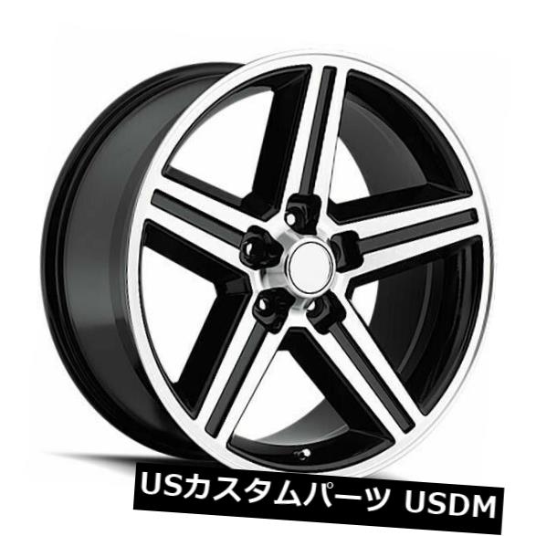 海外輸入ホイール 22x9 StradaレプリカR148 Irocレプリカ5x5 / 5x127 10ブラックマシンホイールセット（4） 22x9 Strada Replica R148 Iroc Replica 5x5/5x127 10 Black Machine Wheels Set(4) 【並行輸入品】
