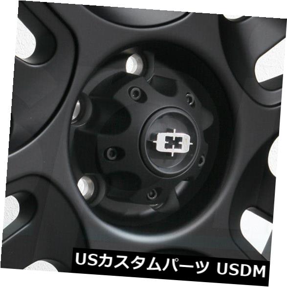 海外輸入ホイール 20x12 Vision 419 Split 5x5 / 5x127 -51サテンブラックホイールリムセット（4） 20x12 Vision 419 Split 5x5/5x127 -51 Satin Black Wheels Rims Set(4) 【並行輸入品】