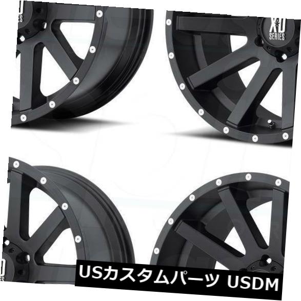 海外輸入ホイール 18x9 XD XD818 Heist 6x4.5 / 6x114.3 30ブラックミルドリップホイールリムセット（4） 18x9 XD XD818 Heist 6x4.5/6x114.3 30 Black Milled Lip Wheels Rims Set(4) 【並行輸入品】 236,060円
