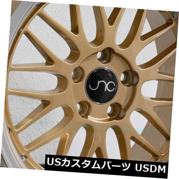 海外輸入ホイール 20x8.5 / 20x10 JNC 005 JNC005 5x114.3 30/25ゴールドマシンリップホイールNew set（4） 20x8.5/20x10 JNC 005 JNC005 5x114.3 30/25 Gold Machine Lip Wheel New set(4) 【並行輸入品】