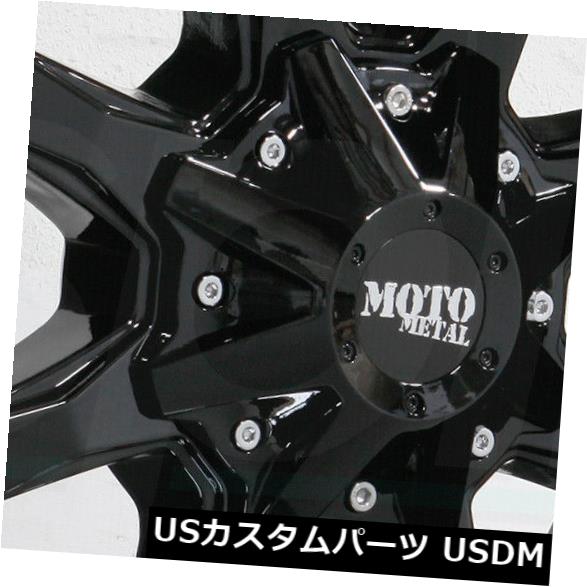 海外輸入ホイール 18x9 Moto Metal MO970 5x5.5 / 5x150 18グロスブラックホイールリムセット（4） 18x9 Moto Metal MO970 5x5.5/5x150 18 Gloss Black Wheels Rims Set(4) 【並行輸入品】