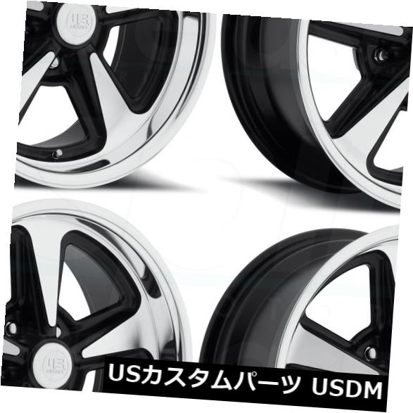 海外輸入ホイール 18x8 / 18x9 US Mags Bandit U109 5x114.3 1/8ブラックマシニングホイールリムセット（4） 18x8/18x9 US Mags Bandit U109 5x114.3 1/8 Black Machined Wheels Rims Set(4) 【並行輸入品】 235,290円