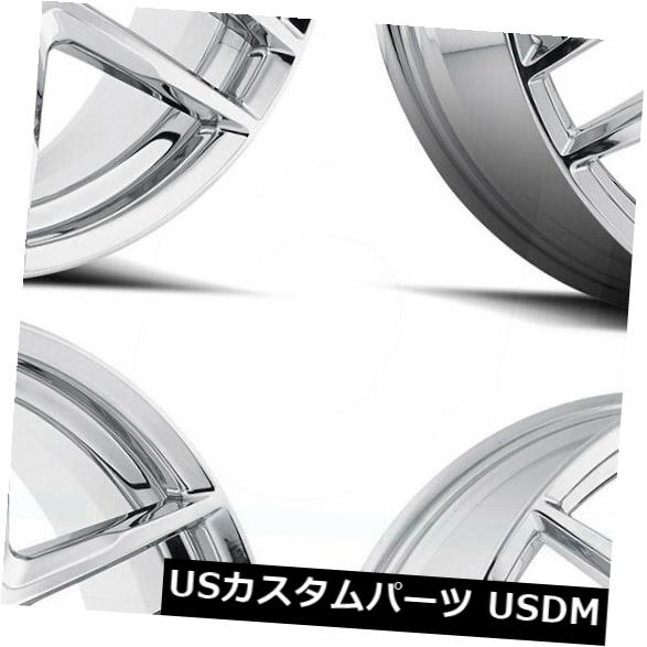 海外輸入ホイール 20x8.5 MKW A613 5x110 / 5x115 40クロームホイールリムセット（4） 20x8.5 MKW A613 5x110/5x115 40 Chrome Wheels Rims Set(4) 【並行輸入品】