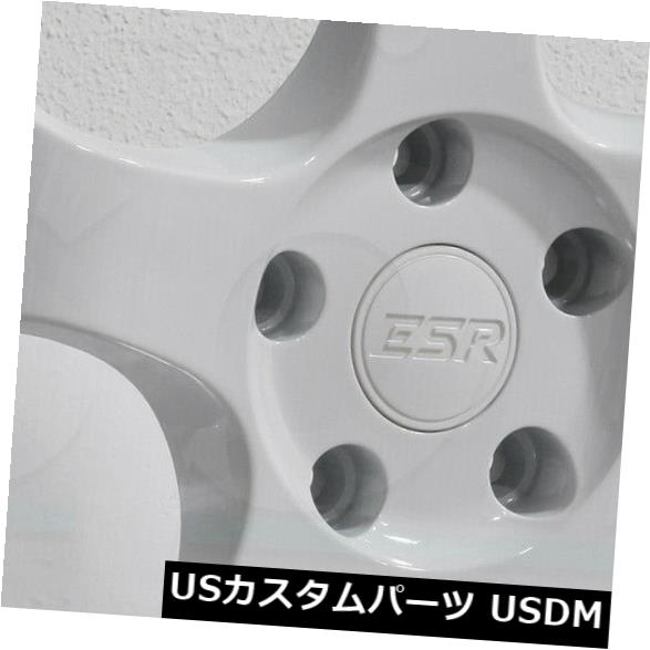海外輸入ホイール 19x9.5 ESR SR06 SR6 5x114.3 22ホワイトホイールリムセット（4） 19x9.5 ESR SR06 SR6 5x114.3 22 White Wheels Rims Set(4) 【並行輸入品】