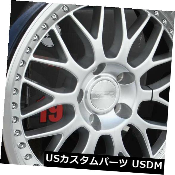 海外輸入ホイール 19x9.5 ESR SR01 SR1 5x120 35ハイパーシルバーホイールリムセット（4） 19x9.5 ESR SR01 SR1 5x120 35 Hyper Silver Wheels Rims Set(4) 【並行輸入品】