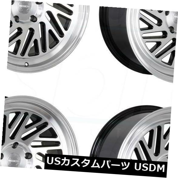 海外輸入ホイール 18x9.5 Regen5 R30 5x114.3 38マシンブラックホイールリムセット（4） 18x9.5 Regen5 R30 5x114.3 38 Machine Black Wheels Rims Set(4) 【並行輸入品】｜カスタムパーツ WORLD倉庫