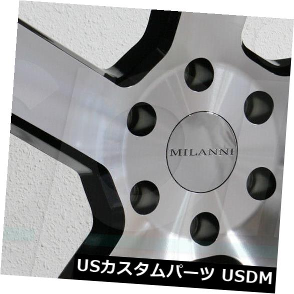 海外輸入ホイール 20x9 Milanni 472スイッチバック6x132 30ブラックマシニングホイールリムセット（4） 20x9 Milanni 472 Switchback 6x132 30 Black Machined Wheels Rims Set(4) 【並行輸入品】｜カスタムパーツ WORLD倉庫 234,465円