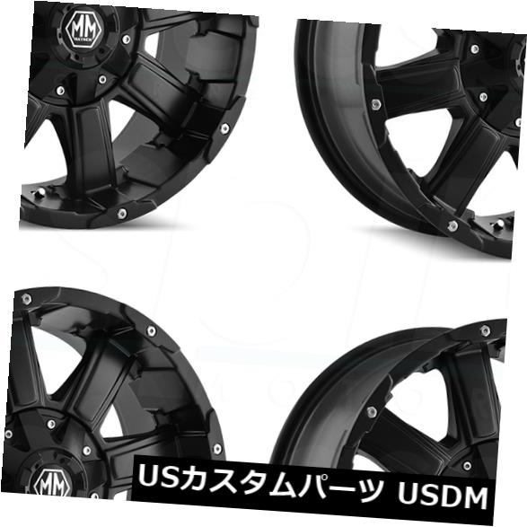海外輸入ホイール 20x9メイヘムカオス8x6.5 / 8x170 -12マットブラックホイールリムセット(4) 20x9 Mayhem Chaos 8x6.5/8x170 -12 Matte Black Wheels Rims Set(4) 【並行輸入品】|カスタムパーツ WORLD倉庫