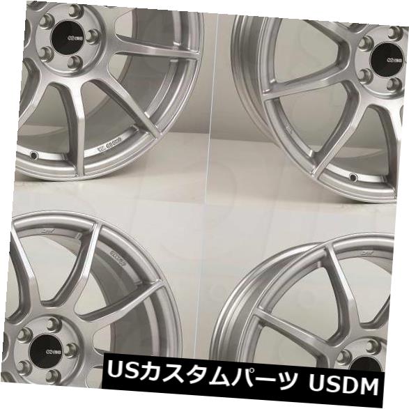 海外輸入ホイール 18x8.5 Enkei TS9 5x100 45シルバーペイントホイールリムセット（4） 18x8.5 Enkei TS9 5x100 45 Silver Paint Wheels Rims Set(4) 【並行輸入品】