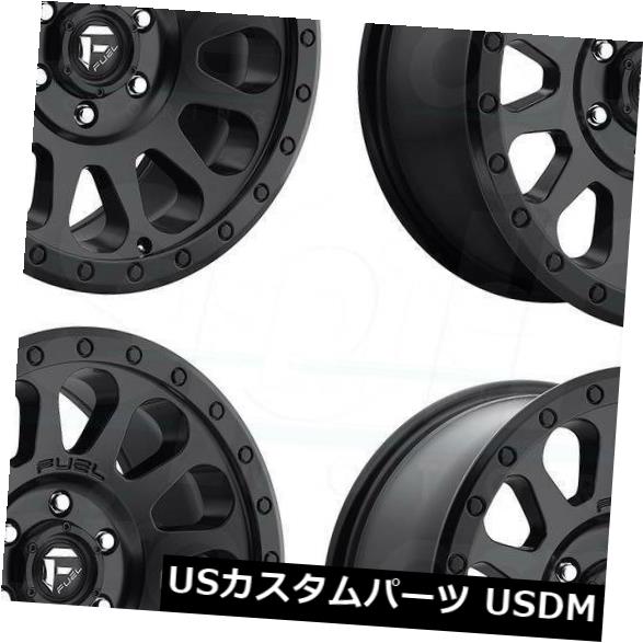 海外輸入ホイール 17x8.5燃料ベクターD579 6x135 7マットブラックホイールリムセット（4） 17x8.5 Fuel Vector D579 6x135 7 Matte Black Wheels Rims Set(4) 【並行輸入品】｜カスタムパーツ WORLD倉庫