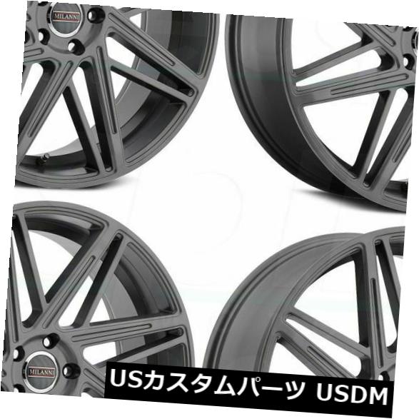海外輸入ホイール 20x9 Milanni 9062 Blitz 5x120 35無煙炭ホイールリムセット（4） 20x9 Milanni 9062 Blitz 5x120 35 Anthracite Wheels Rims Set(4) 【並行輸入品】｜カスタムパーツ WORLD倉庫
