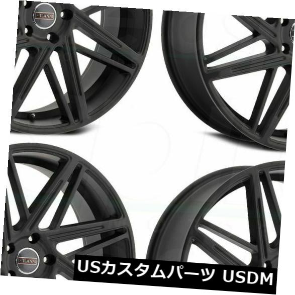 海外輸入ホイール 20x9 Milanni 9062 Blitz 5x120 35サテンブラックホイールリムセット（4） 20x9 Milanni 9062 Blitz 5x120 35 Satin Black Wheels Rims Set(4) 【並行輸入品】｜カスタムパーツ WORLD倉庫