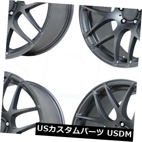 海外輸入ホイール 20x8.5 / 20x10 Verde V44 Empire 5x114.3 35/45マットグラファイトホイールリムセット（4） 20x8.5/20x10 Verde V44 Empire 5x114.3 35/45 Matte Graphite Wheels Rims Set(4) 【並行輸入品】｜カスタムパーツ WORLD倉庫