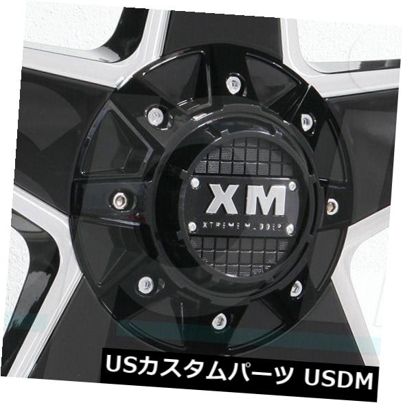 海外輸入ホイール 20x10 Xtreme Mudder XM315 6x135 / 6x5.5 -12グロスブラックミルドホイールリムセット(4) 20x10 Xtreme Mudder XM315 6x135/6x5.5 -12 Gloss Black Milled Wheels Rims Set(4) 【並行輸入品】