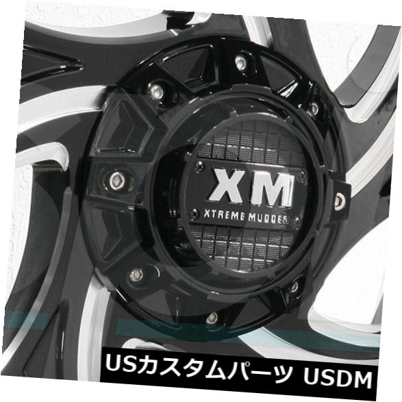 海外輸入ホイール 20x10 Xtreme Mudder XM308 5x115 / 5x5 / 5x12 7 0グロスブラックミルホイールRiセット（4） 20x10 Xtreme Mudder XM308 5x115/5x5/5x127 0 Gloss Black Milled Wheels Ri Set(4) 【並行輸入品】 233,695円
