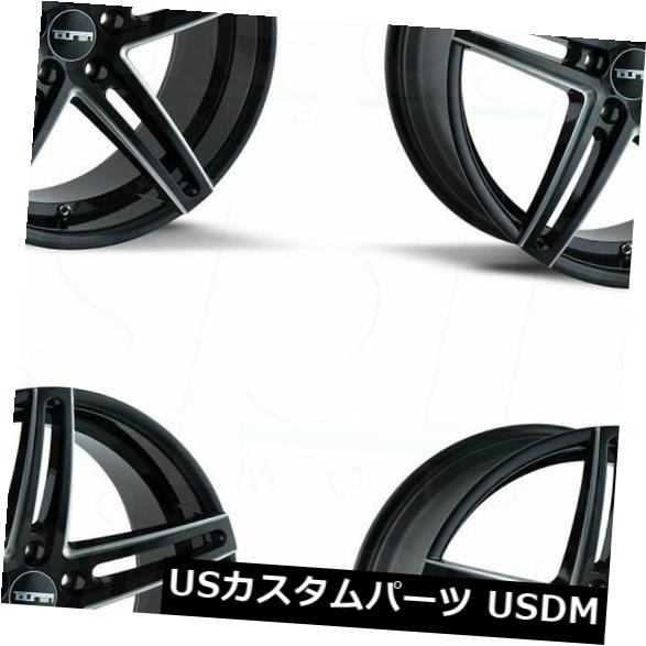 海外輸入ホイール 20x10 Touren TR73 5x114.3 40グロスブラックミルドホイールリムセット（4） 20x10 Touren TR73 5x114.3 40 Gloss Black Milled Wheels Rims Set(4) 【並行輸入品】｜カスタムパーツ WORLD倉庫