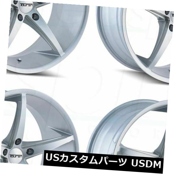 海外輸入ホイール 20x8.5 Touren TR70 5x114.3 35シルバーミルドホイールリムセット（4） 20x8.5 Touren TR70 5x114.3 35 Silver Milled Wheels Rims Set(4) 【並行輸入品】