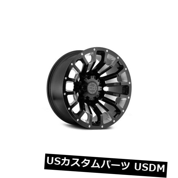 海外輸入ホイール 17x9.5ブラックライノピナツボ6x135 6ブラックホイールリムセット(4) 17x9.5 Black Rhino Pinatubo 6x135 6 Black Wheels Rims Set(4) 【並行輸入品】
