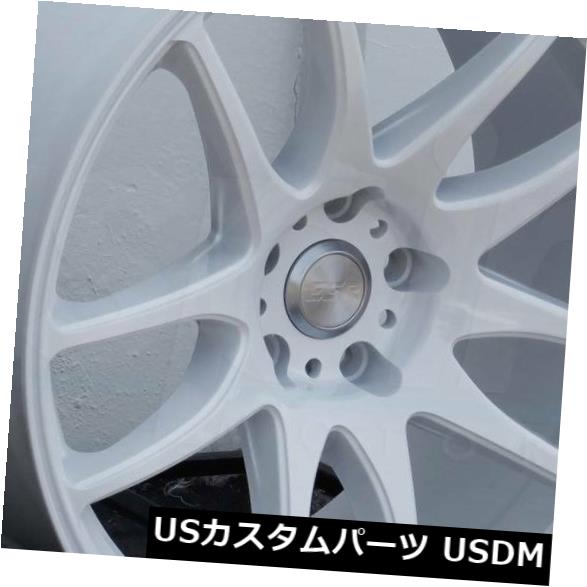 海外輸入ホイール 18x9.5 / 18x10.5 ESR SR08 SR8 5x120 15/22ホワイトホイールリムセット（4） 18x9.5/18x10.5 ESR SR08 SR8 5x120 15/22 White Wheels Rims Set(4) 【並行輸入品】