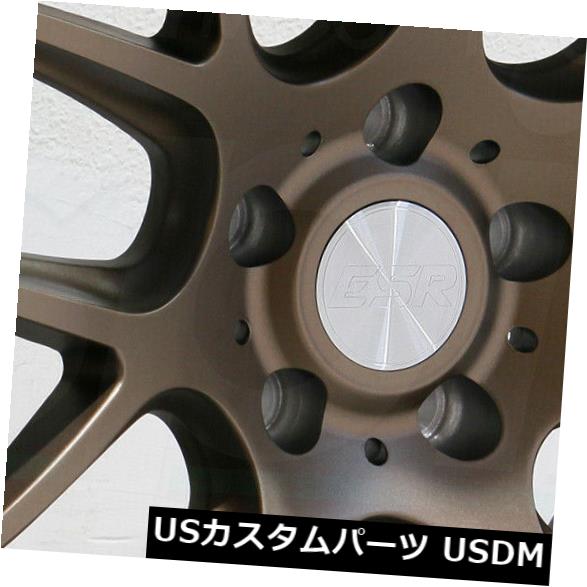 海外輸入ホイール 18x9.5 / 18x10.5 ESR SR12 5x120 40/22ブロンズホイールリムセット（4） 18x9.5/18x10.5 ESR SR12 5x120 40/22 Bronze Wheels Rims Set(4) 【並行輸入品】