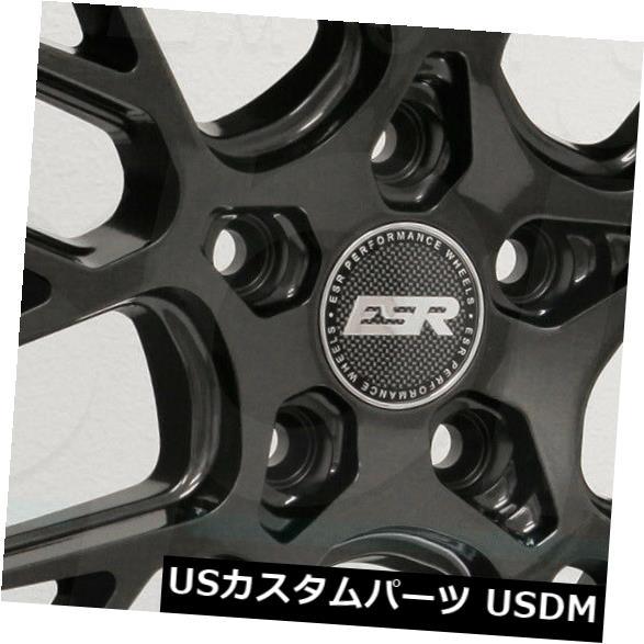 海外輸入ホイール 18x9.5 / 18x10.5 ESR CS11 5x114.3 35/22ガンメタルグラファイトホイールリムセット（4） 18x9.5/18x10.5 ESR CS11 5x114.3 35/22 Gun Metal Graphite Wheels Rims Set(4) 【並行輸入品】
