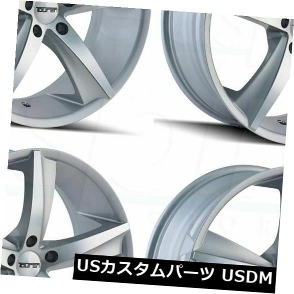 海外輸入ホイール 20x8.5 / 20x10 Touren TR72 5x120 20/20グロスシルバー加工ホイールリムセット（4） 20x8.5/20x10 Touren TR72 5x120 20/20 Gloss Silver Machined Wheels Rims Set(4) 【並行輸入品】