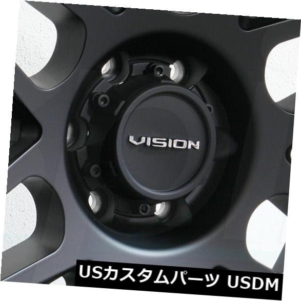 海外輸入ホイール 20x9 Vision 388 Shadow 6x135 12サテンブラックホイールリムセット（4） 20x9 Vision 388 Shadow 6x135 12 Satin Black Wheels Rims Set(4) 【並行輸入品】