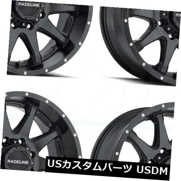 海外輸入ホイール 20x9 Raceline 930B Shift 6x135 / 6x5.5 20ブラックホイールリムセット（4） 20x9 Raceline 930B Shift 6x135/6x5.5 20 Black Wheels Rims Set(4) 【並行輸入品】