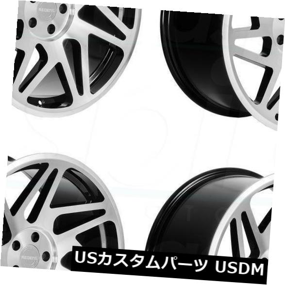海外輸入ホイール 18x8.5 / 18x9.5 Regen5 R31 5x120 36/35マシンブラックホイールリムセット（4） 18x8.5/18x9.5 Regen5 R31 5x120 36/35 Machine Black Wheels Rims Set(4) 【並行輸入品】