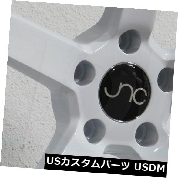 海外輸入ホイール 20x8.5 JNC 026 JNC026 5x112 35ホワイトホイールNew set(4) 20x8.5 JNC 026 JNC026 5x112 35 White Wheel New set(4) 【並行輸入品】