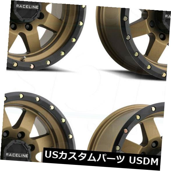 海外輸入ホイール 17x9 Raceline 935BZ Defender 8x170 -12ブロンズホイールリムセット（4） 17x9 Raceline 935BZ Defender 8x170 -12 Bronze Wheels Rims Set(4) 【並行輸入品】