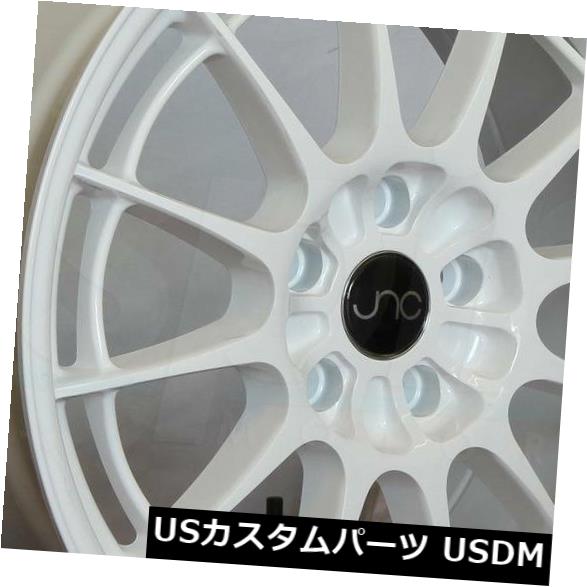 海外輸入ホイール 19x11 JNC 033 JNC033ブランク25ホワイトホイールリムセット（4） 19x11 JNC 033 JNC033 Blank 25 White Wheel Rims set(4) 【並行輸入品】
