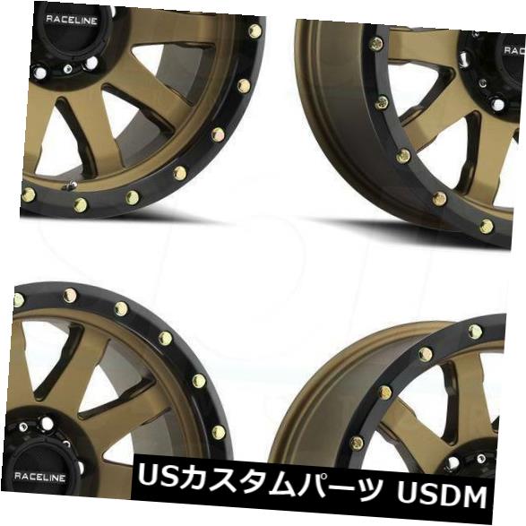 海外輸入ホイール 17x9 Raceline 934BZクラッチ8x170 -12ブロンズホイールリムセット（4） 17x9 Raceline 934BZ Clutch 8x170 -12 Bronze Wheels Rims Set(4) 【並行輸入品】