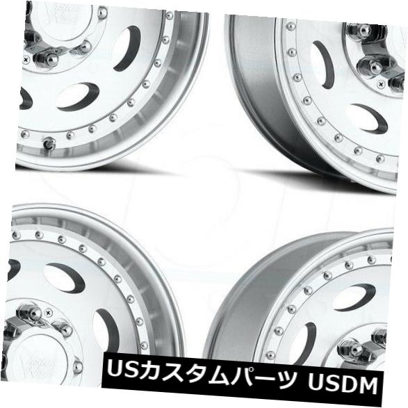 海外輸入ホイール 19.5x7.5 Vision HD 81 Haulerシングル8x170 0機械加工ホイールNew Set（4） 19.5x7.5 Vision HD 81 Hauler Single 8x170 0 Machined Wheels New Set(4) 【並行輸入品】