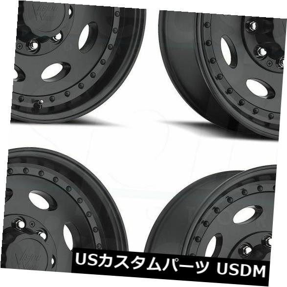 海外輸入ホイール 19.5x7.5 Vision HD 81 Hauler Single 8x170 0 Matte Black Wheels New Set（4） 19.5x7.5 Vision HD 81 Hauler Single 8x170 0 Matte Black Wheels New Set(4) 【並行輸入品】