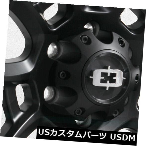 海外輸入ホイール 20x10 Vision 415 Bomb 5x5.5 / 5x139.7 -25サテンブラックホイールリムセット（4） 20x10 Vision 415 Bomb 5x5.5/5x139.7 -25 Satin Black Wheels Rims Set(4) 【並行輸入品】