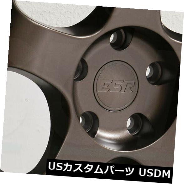 海外輸入ホイール 18x9.5 ESR SR06 SR6 5x120 35ブロンズホイールリムセット（4） 18x9.5 ESR SR06 SR6 5x120 35 Bronze Wheels Rims Set(4) 【並行輸入品】