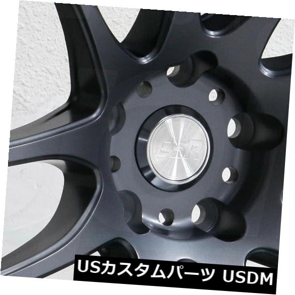 海外輸入ホイール 19x8.5 ESR SR08 SR8 5x120 30チタンホイールリムセット（4） 19x8.5 ESR SR08 SR8 5x120 30 Titanium Wheels Rims Set(4) 【並行輸入品】