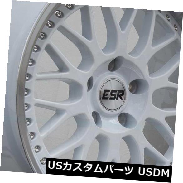 海外輸入ホイール 18x8.5 / 18x10.5 ESR SR01 SR1 5x112 30/22ホワイトホイールリムセット（4） 18x8.5/18x10.5 ESR SR01 SR1 5x112 30/22 White Wheels Rims Set(4) 【並行輸入品】 230,505円