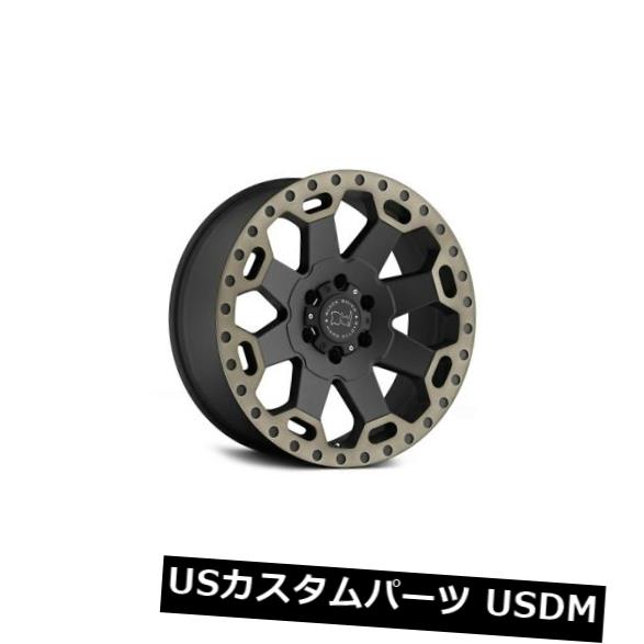 海外輸入ホイール 17x9ブラックライノウォーロード8x180 12マットブラックホイールリムセット（4） 17x9 Black Rhino Warlord 8x180 12 Matte Black Wheels Rims Set(4) 【並行輸入品】