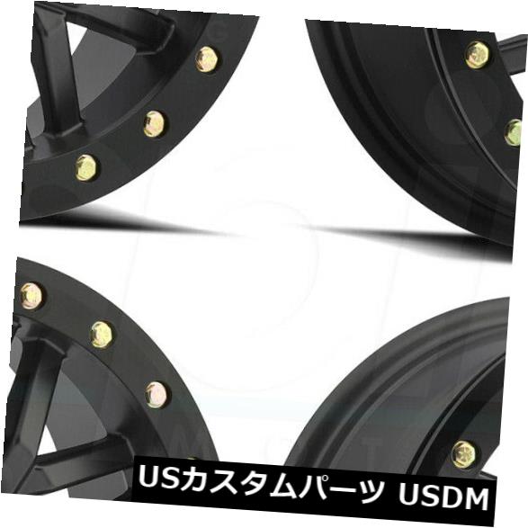 海外輸入ホイール 15x7 Raceline A91B Ryno 4x156 10マットブラックホイールリムセット（4） 15x7 Raceline A91B Ryno 4x156 10 Matte Black Wheels Rims Set(4) 【並行輸入品】