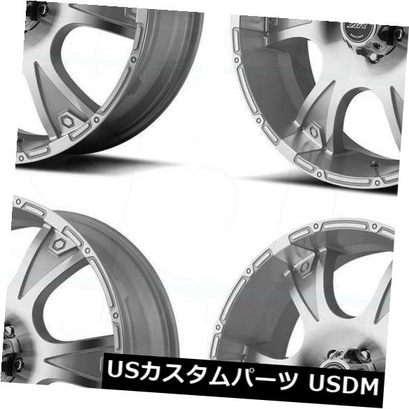 海外輸入ホイール 20x8.5 AR889ダガー5x114.3 / 5x4.5 35シルバーマシンホイールセット（4） 20x8.5 AR889 Dagger 5x114.3/5x4.5 35 Silver Machine Wheels Set(4) 【並行輸入品】
