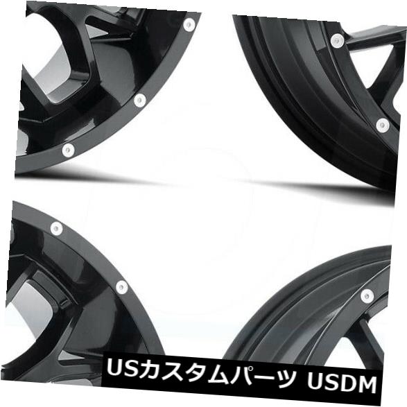 海外輸入ホイール 20x9 MKW M95 8x170 10フルサテンブラックホイールリムセット（4） 20x9 MKW M95 8x170 10 Full Satin Black Wheels Rims Set(4) 【並行輸入品】