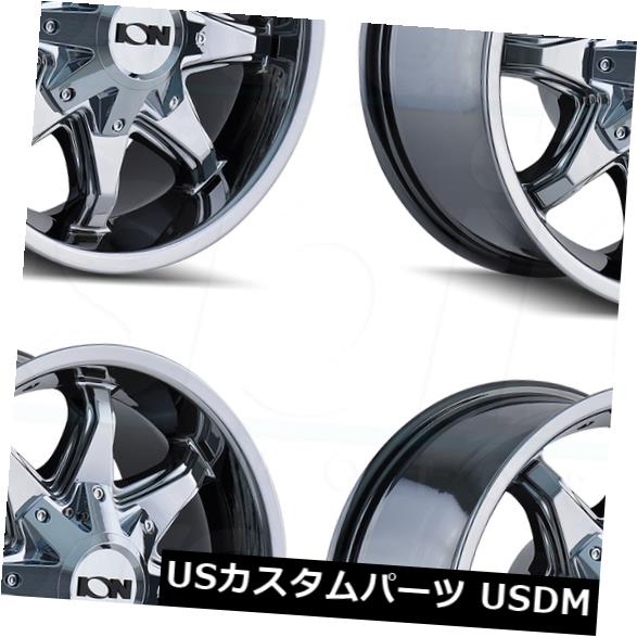 海外輸入ホイール 18x9イオン181 5x114.3 / 5x5 -12 PVDホイールリムセット（4） 18x9 Ion 181 5x114.3/5x5 -12 PVD Wheels Rims Set(4) 【並行輸入品】