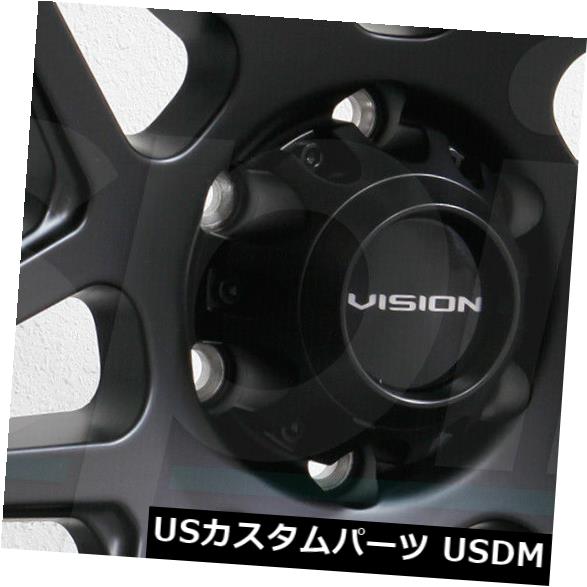 海外輸入ホイール 17x9 Vision 416 Se7En 5x114.3 12サテンブラックホイールリムセット（4） 17x9 Vision 416 Se7En 5x114.3 12 Satin Black Wheels Rims Set(4) 【並行輸入品】｜カスタムパーツ WORLD倉庫 228,910円
