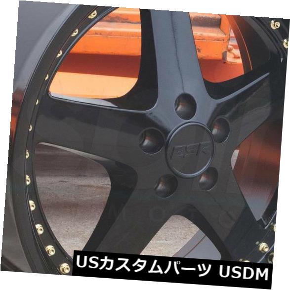 海外輸入ホイール 18x8.5 / 18x9.5 ESR SR04 SR4 5x112 30/35グロスブラックホイールリムセット（4） 18x8.5/18x9.5 ESR SR04 SR4 5x112 30/35 Gloss Black Wheels Rims Set(4) 【並行輸入品】