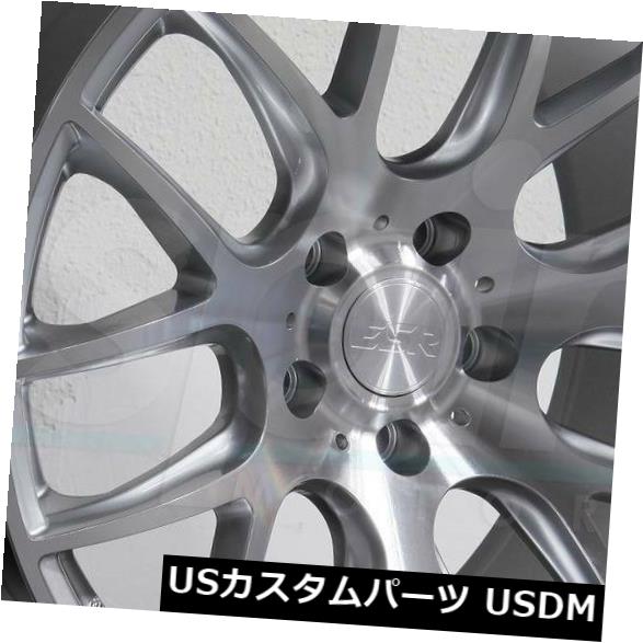 海外輸入ホイール 18x8.5 / 18x9.5 ESR SR12 5x112 35/40機械加工シルバーホイールリムセット(4) 18x8.5/18x9.5 ESR SR12 5x112 35/40 Machined Silver Wheels Rims Set(4) 【並行輸入品】