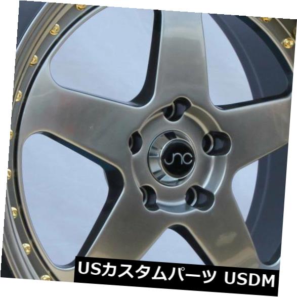 海外輸入ホイール 19x9.5 / 19x11 JNC 010 JNC010 5x114.3 25/25 Hyper Black Wheel新しいセット（4） 19x9.5/19x11 JNC 010 JNC010 5x114.3 25/25 Hyper Black Wheel New set(4) 【並行輸入品】
