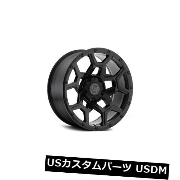 海外輸入ホイール 17x8ブラックライノオーバーランド5x114.3 35マットブラックホイールリムセット（4） 17x8 Black Rhino Overland 5x114.3 35 Matte Black Wheels Rims Set(4) 【並行輸入品】